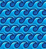 Ocean waves seamless pattern.