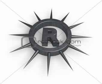 spiky letter r