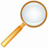 wooden magnifying glass