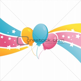 birthday balloons background