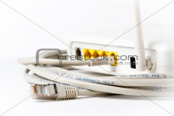 Router and Ethernet cable