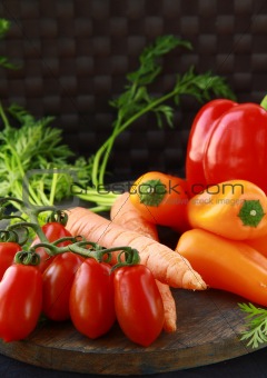 Different fresh vegetables on the table