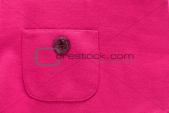 Pocket on pink textile
