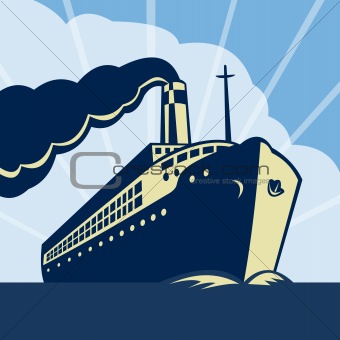 Ocean liner passenger boat ship