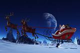 Santa Claus and his Reindeers