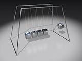 Newton Pendulum Cubes