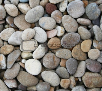 Grey pebbles as background 