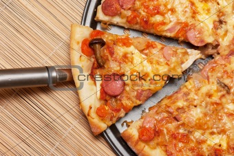 A slice of pizza