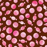 pink striped candy seamless pattern