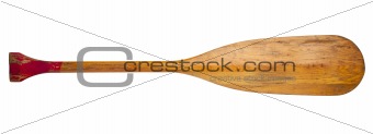 old canoe paddle