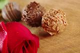 Truffles with a Red Rose