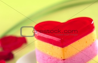 Heart-Shaped Cake Called Torta Helada