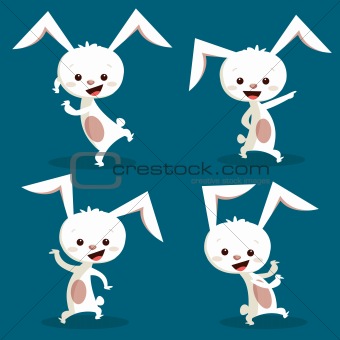Cute dancing bunny