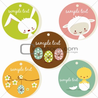 Cute easter tags