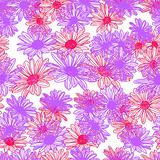 Vector flower seamless background