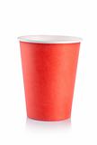 Red disposable cup