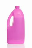 Pink plastic bottle