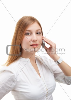 business woman using mobile phone