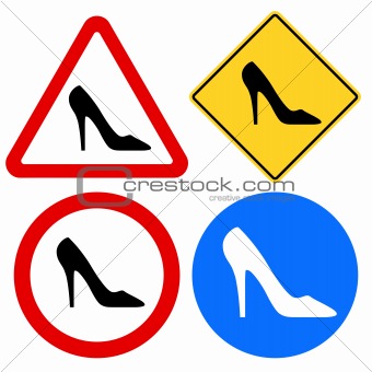 Female Shoe Signs