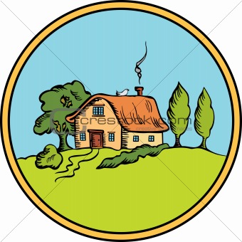 Vector house background