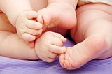 baby feet and hands 