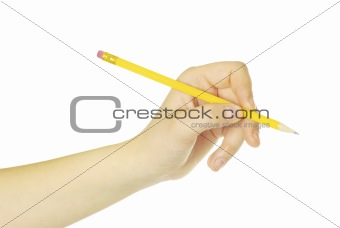 pencil in hand 
