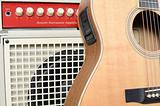 Acoustic Guitar and Amp Abstract