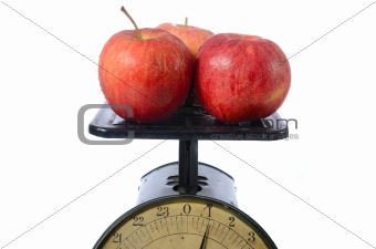 Apples on Vintage Scale