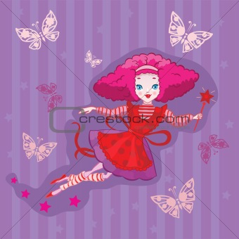 Cute Fairy cartoon vector