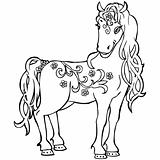 Cute Sketch Doodle Magic Horse