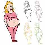 Woman Heavy Belly