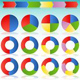 Colorful Round Arrow Process Icon Slide