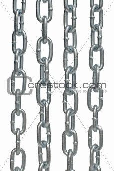 Four steel chains