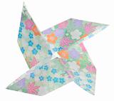 Pinwheel Shape Origami Folded Paper