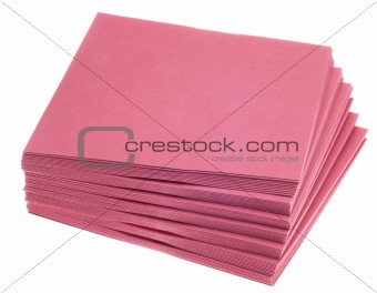 Stack of Pink Invitation Envelopes