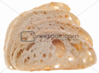 Slices of Fresh Baked Artisan White Bread