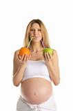 pregnant woman drinks fruit juice