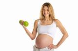 Pregnant woman involved in fitness