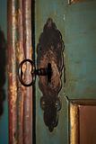 antique door lock