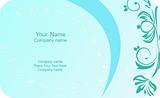 Illustration of  template card company label with name