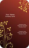 Illustration of  template card company label with name