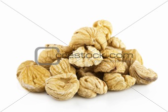 Dried chestnuts