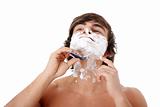 Man shaving 