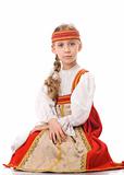 Belarussian girl in national dress
