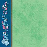 abstract grunge background with flowers