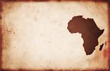 XXXL Vintage Map on Paper Texture Africa