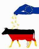 German cow and european subsidies