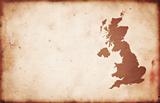 XXXL Vintage Map on Paper Texture Great Britain