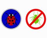 Aphid ladybird traffic signs