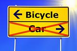 car or bicycle